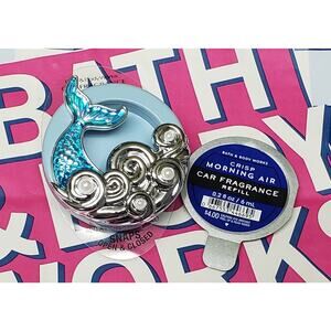 BBW Mermaid Tail Pearl Waves Car Fragrance Holder Visor Clip Crisp Morning Air